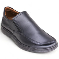 حذاء رسمي رجالي - أسود - صورة امامية
