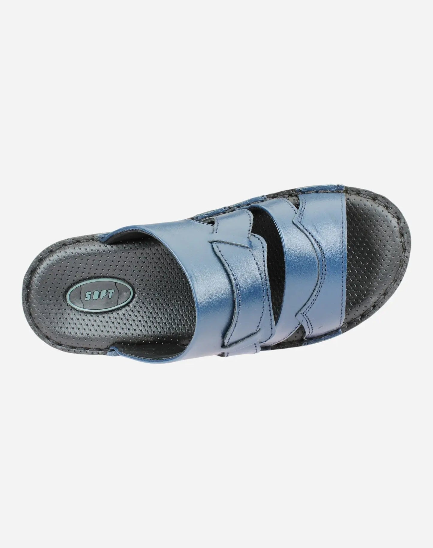 Flexible-and-practical-medical-slippers-navy-color-Image-from-Top