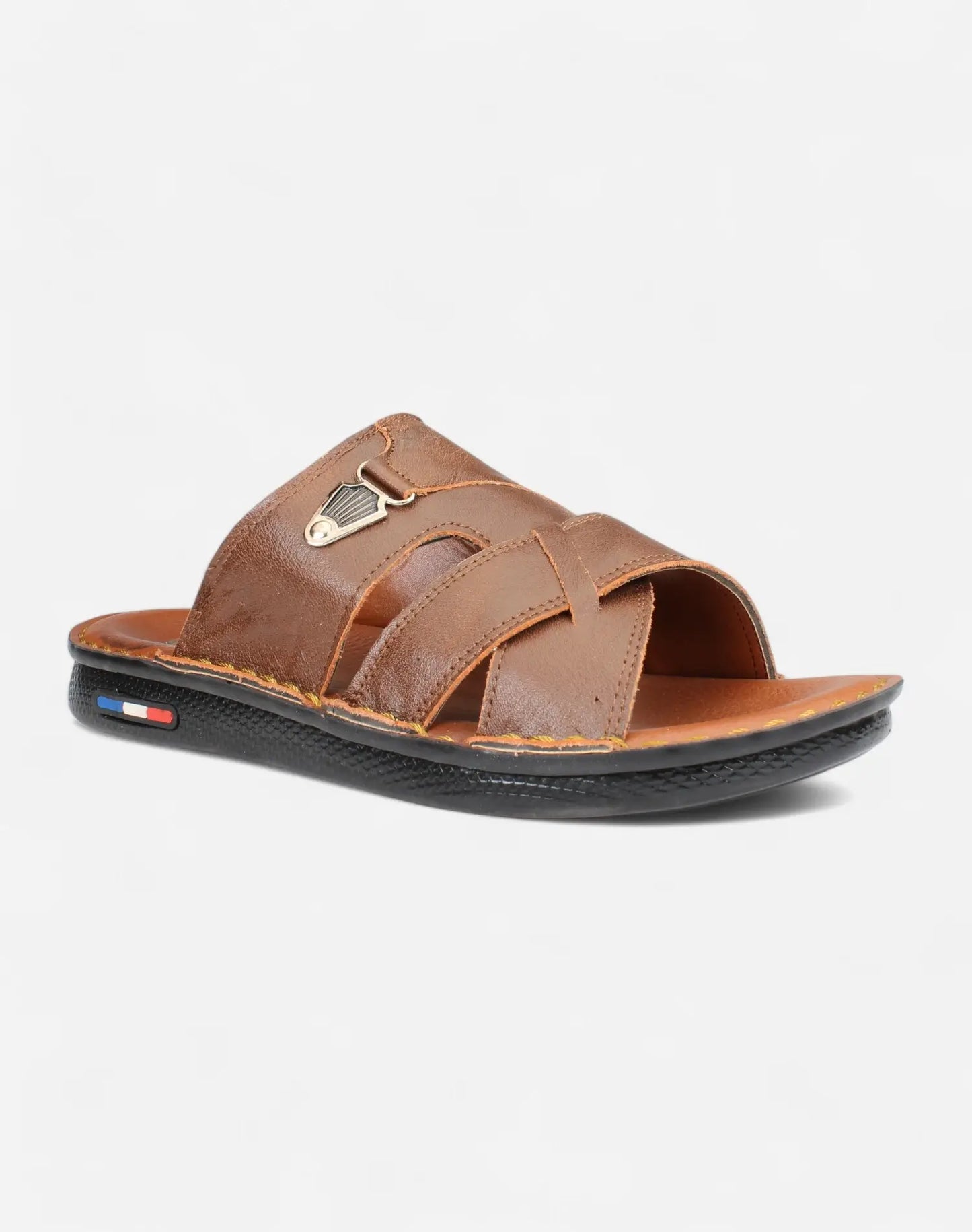 Men-Luxury-Genuine-Leather-Slippers-havan-color-Image