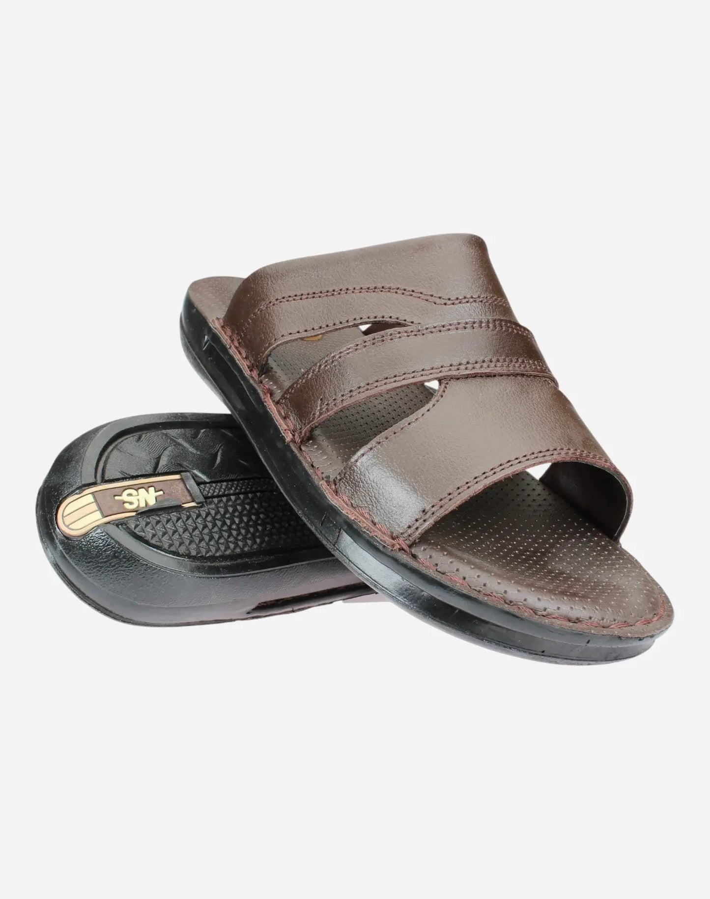 Men-Stylish-Medical-Slippers-Brown-Image-of-the-sole