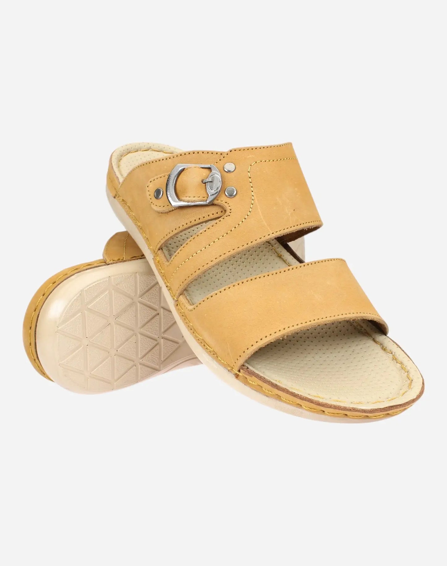 Men-casual-slippers-with-adistinctive-buckle-camel-color-Image-of-the-sole