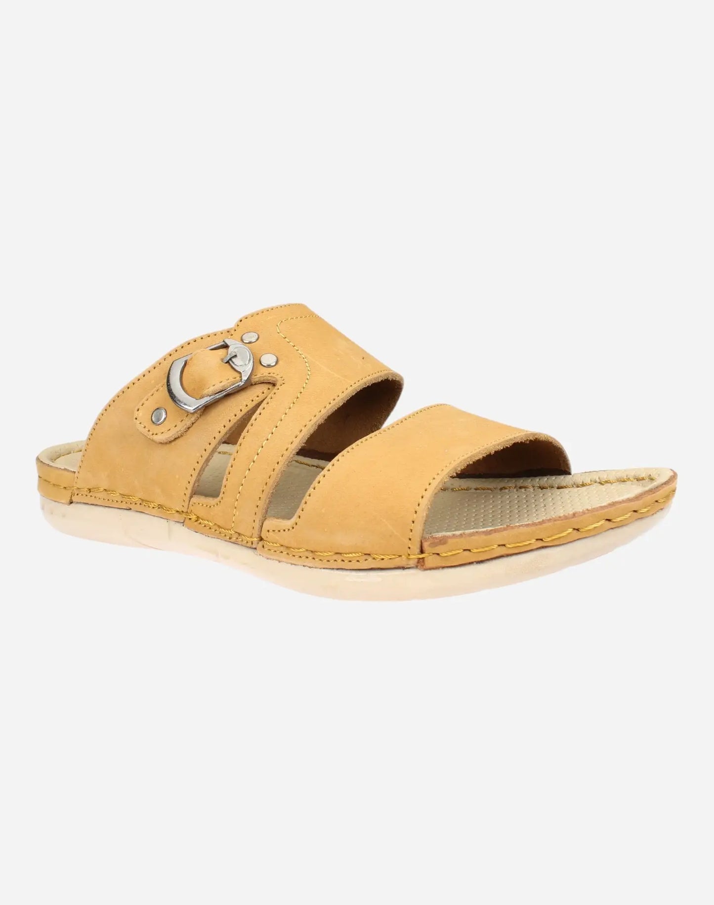 Men-casual-slippers-with-adistinctive-buckle-camel-color-Image
