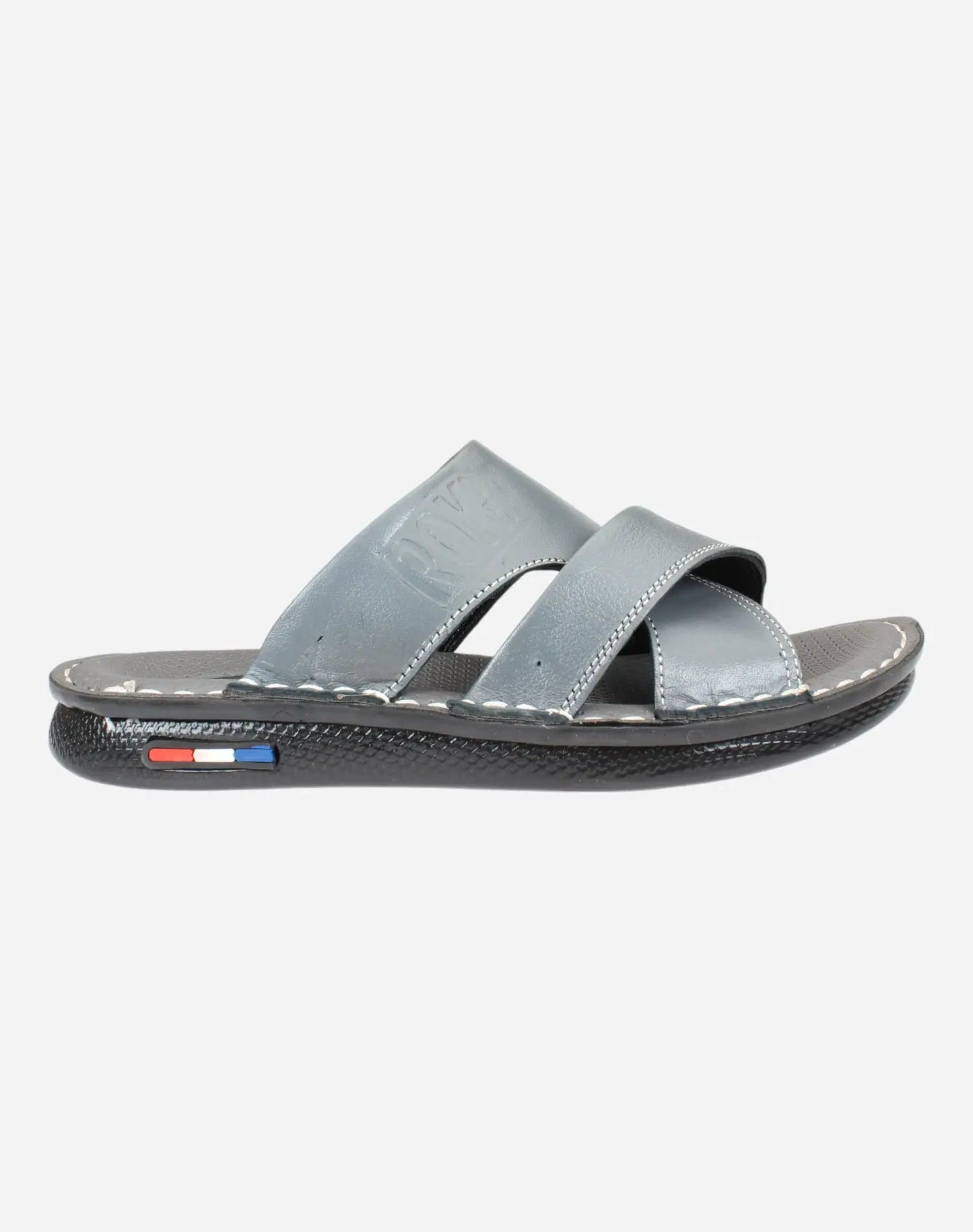Men's-Casual-Comfortable-Slippers-Grey-Image-from-the-right-side