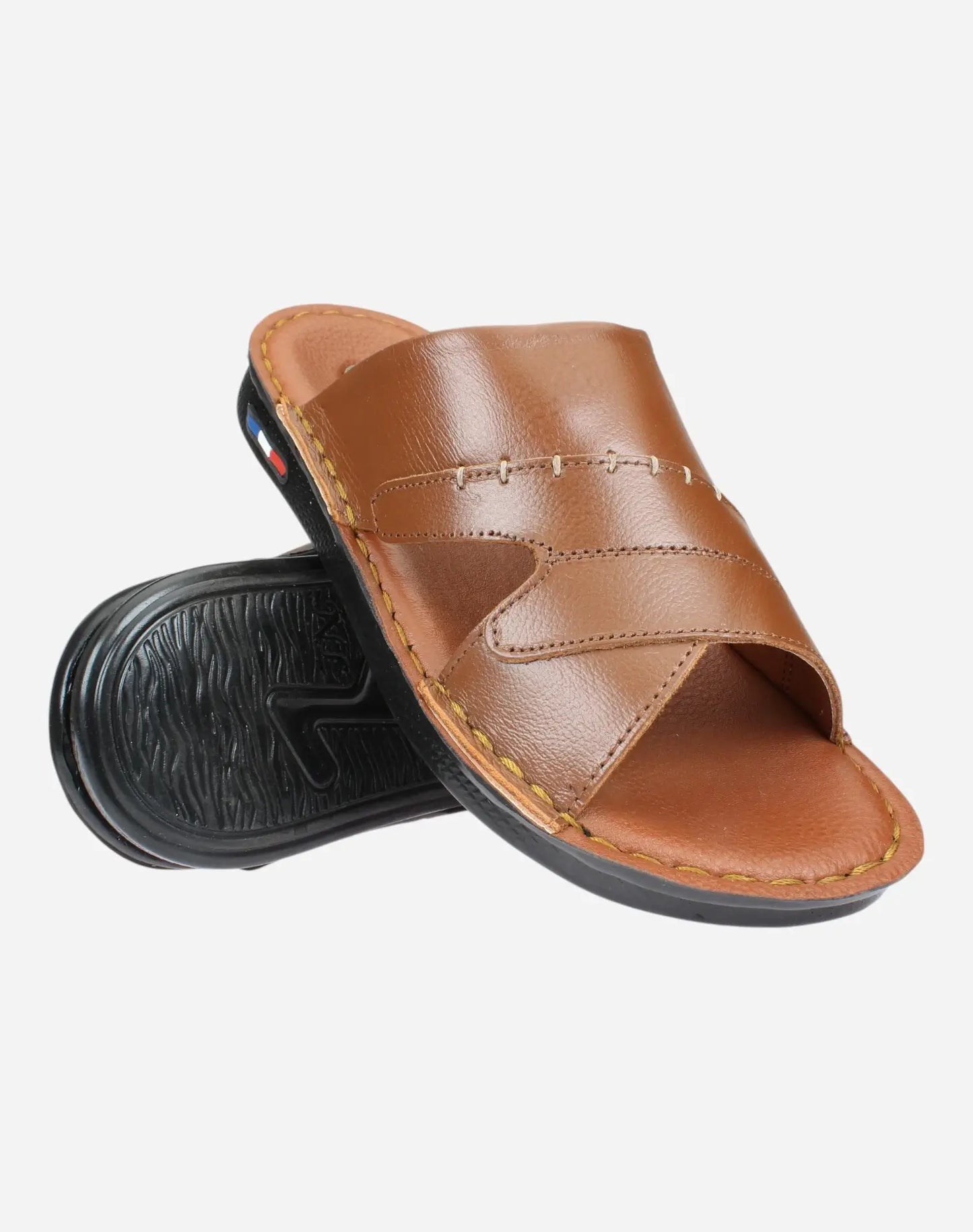 Practical-and-medical-slippers-camel-color-Image-of-the-sole