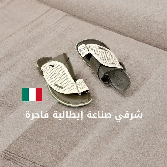أحذية شرقية رجالية صناعة إيطالية فاخرة تجسّد الأصالة والرقي