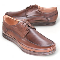 احذية رسمية ايطالية برباط - Color Brown بني