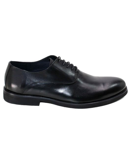حذاء رسمي كلاسيكي برباط لون أسود - Side View