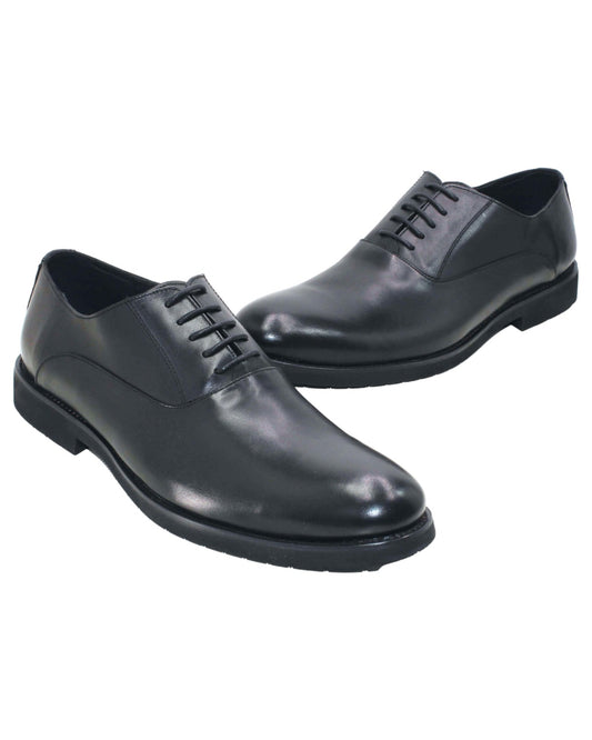 حذاء رسمي كلاسيكي برباط لون أسود