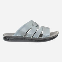 Flexible-and-practical-medical-slippers-grey-color-Image-from-the-right-side