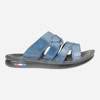 Flexible-and-practical-medical-slippers-navy-color-Image-from-the-right-side