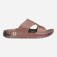 Gulf-slippers-with-laser-engraving-brown-color-Image-from-the-right-side