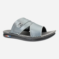 Luxury-medical-slipper-made-of-natural-leather-grey-color-Image