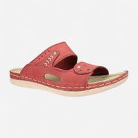 Men-Casual-Comfortable-Slippers-Burgundy-color-Image