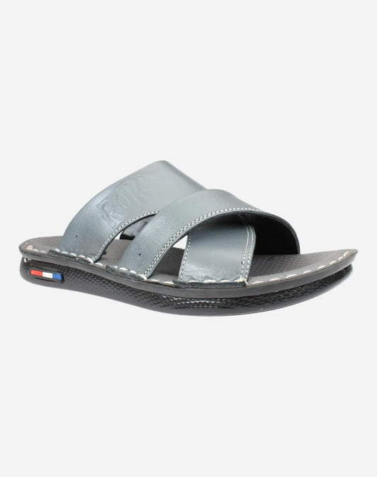 Men's-Casual-Comfortable-Slippers-Grey-Image-of-the-sole