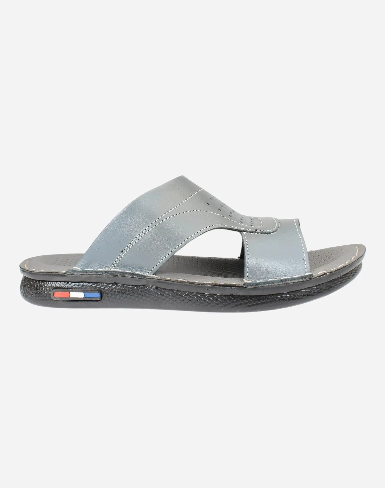 Men's-Comfortable-Stylish-Slipper-Grey-Image-from-the-right-side