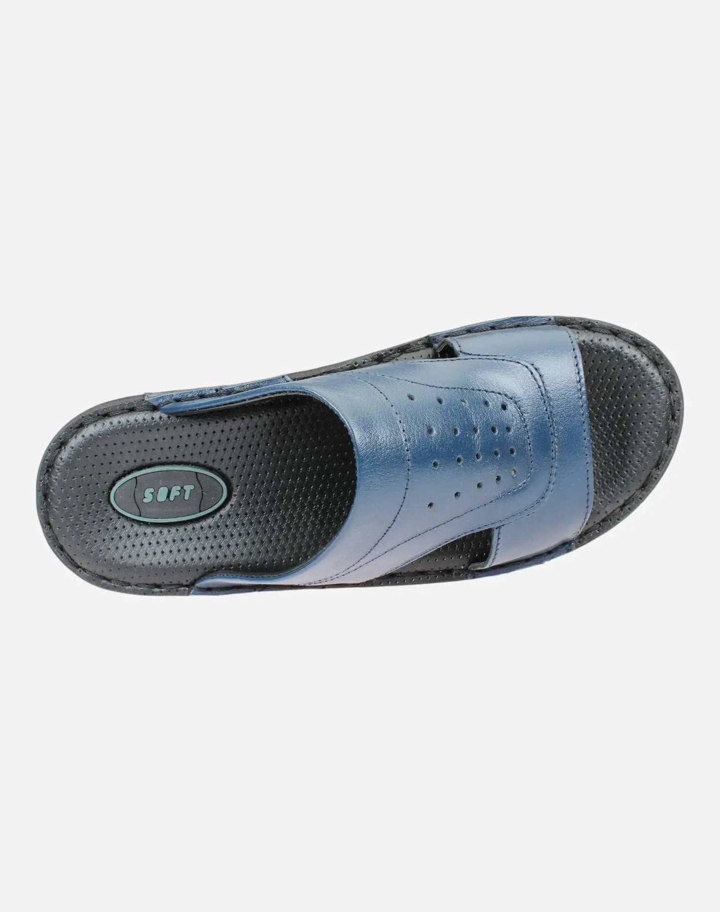 Men's-Comfortable-Stylish-Slipper-Navy-Image-from-Top