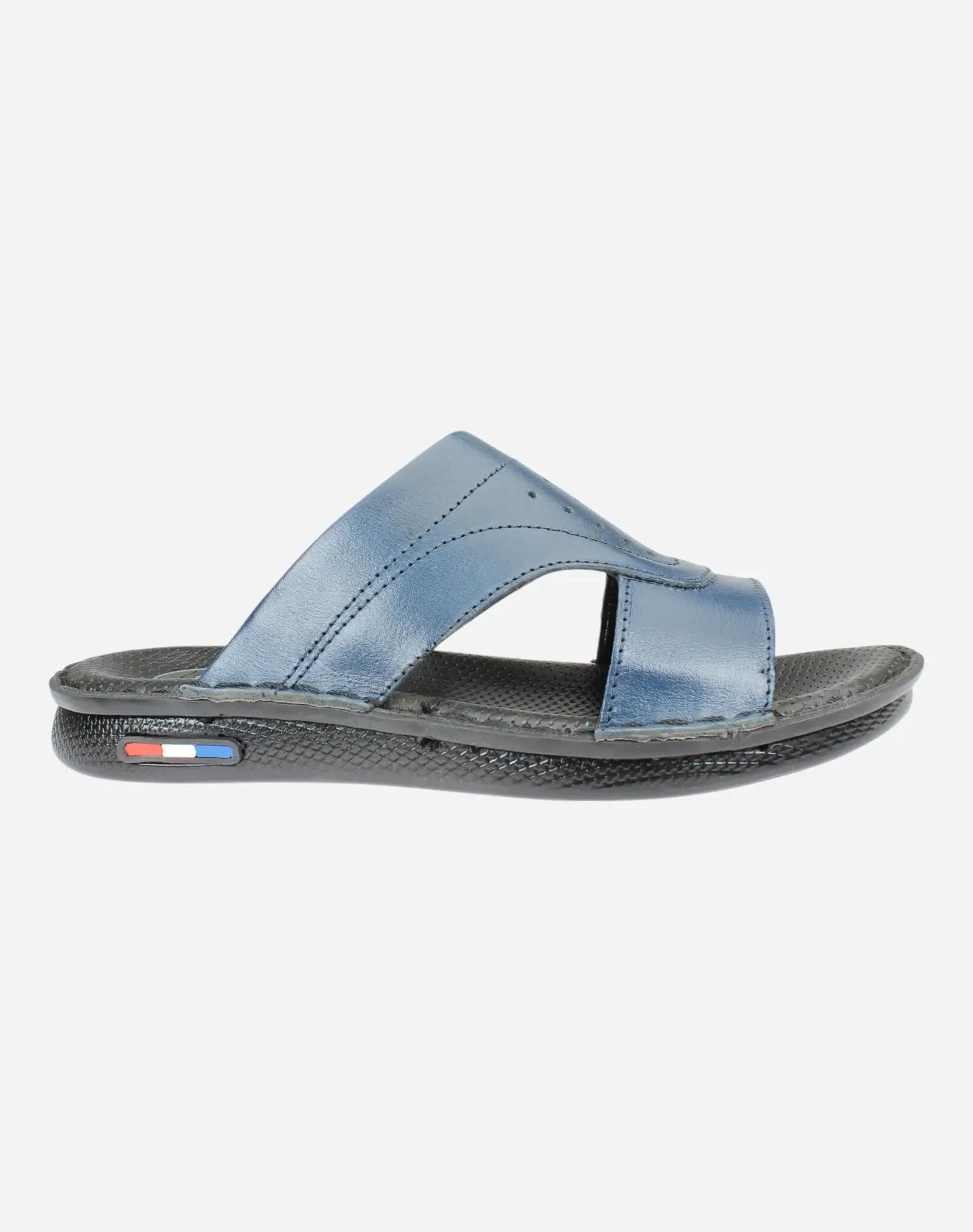 Men's-Comfortable-Stylish-Slipper-Navy-Image-from-the-right-side