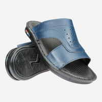 Men's-Comfortable-Stylish-Slipper-Navy-Image-of-the-sole