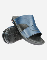 Men's-Comfortable-Stylish-Slipper-Navy-Image-of-the-sole