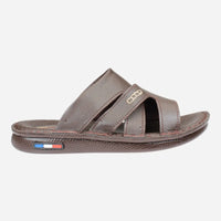 Practical-and-comfortable-men-slippers-brown-color-Image-from-the-right-side