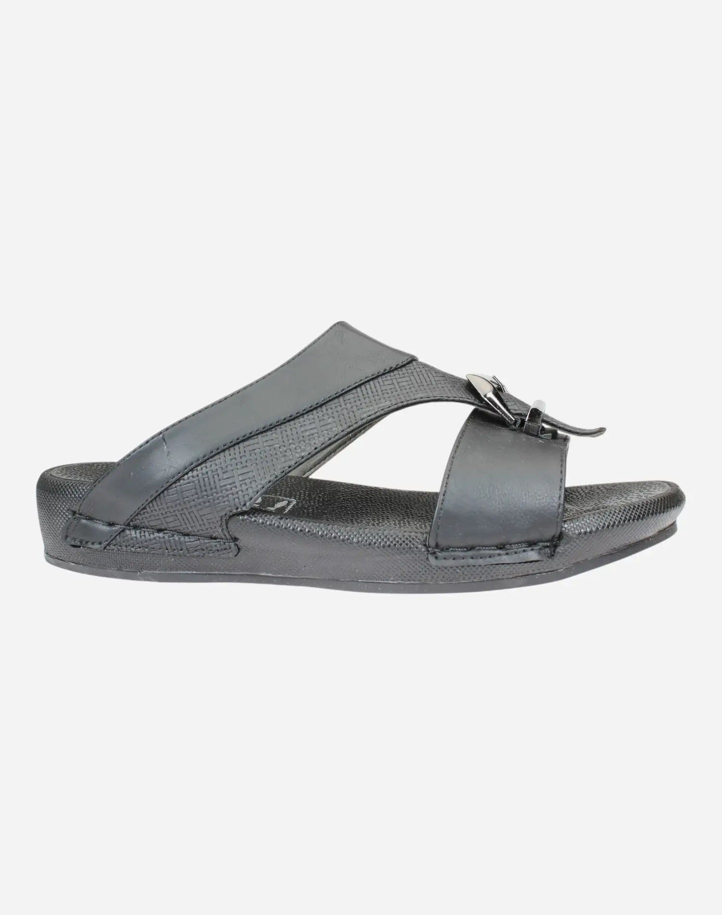 laser-cut-Gulf-slipper-Black-color-Image-from-the-right-side